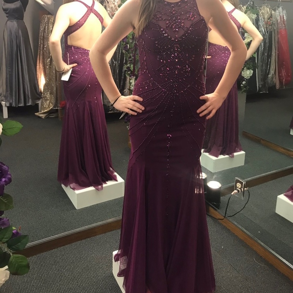Beautiful Beaded Prom Dress.